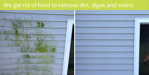 High Performance serves northern Michigan with Traverse City house washing services to remove dirt and algae from vinyl siding